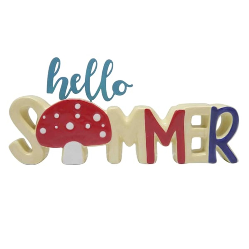 Sunny Club Hello Summer Decor, 12″