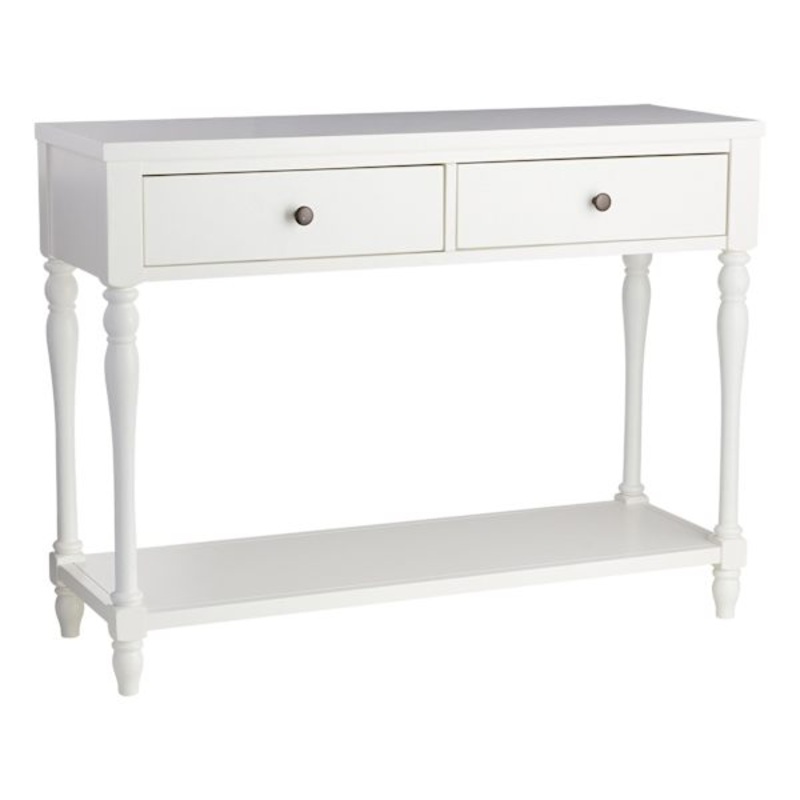 Sutton Wooden Console Table, White