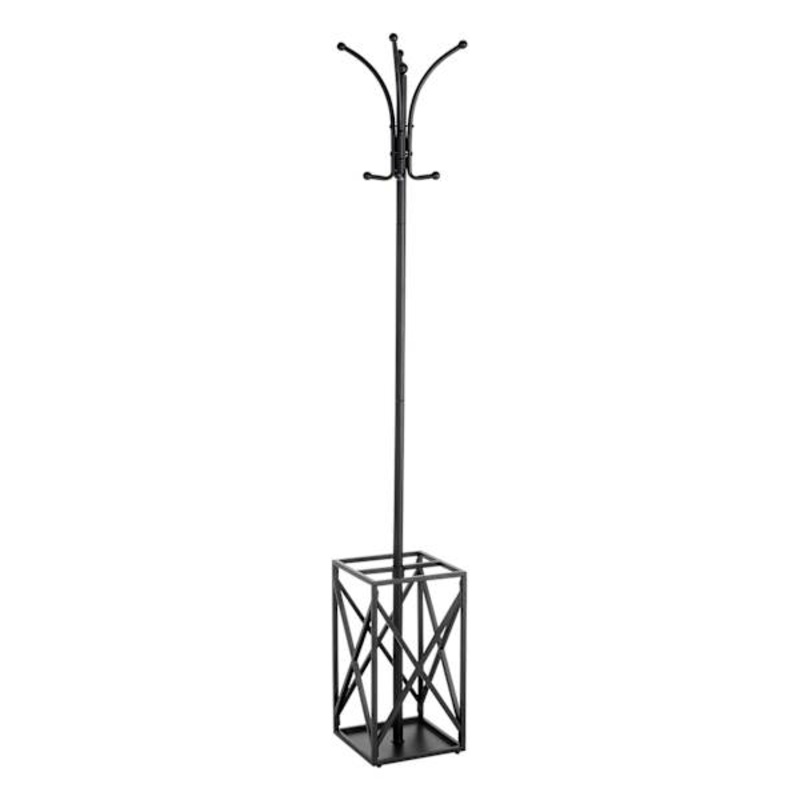 X-Base Metal Coat Rack, Black