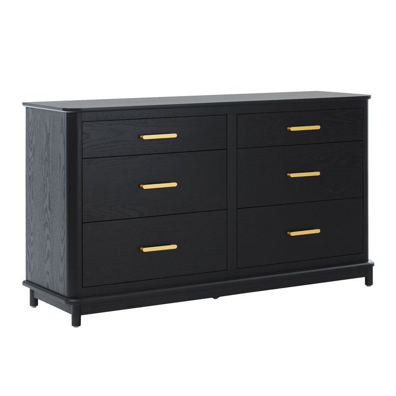 Sorren Wood 6 Drawer Dresser