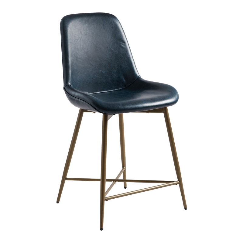 Tyler Bi Cast Leather Molded Counter Stool