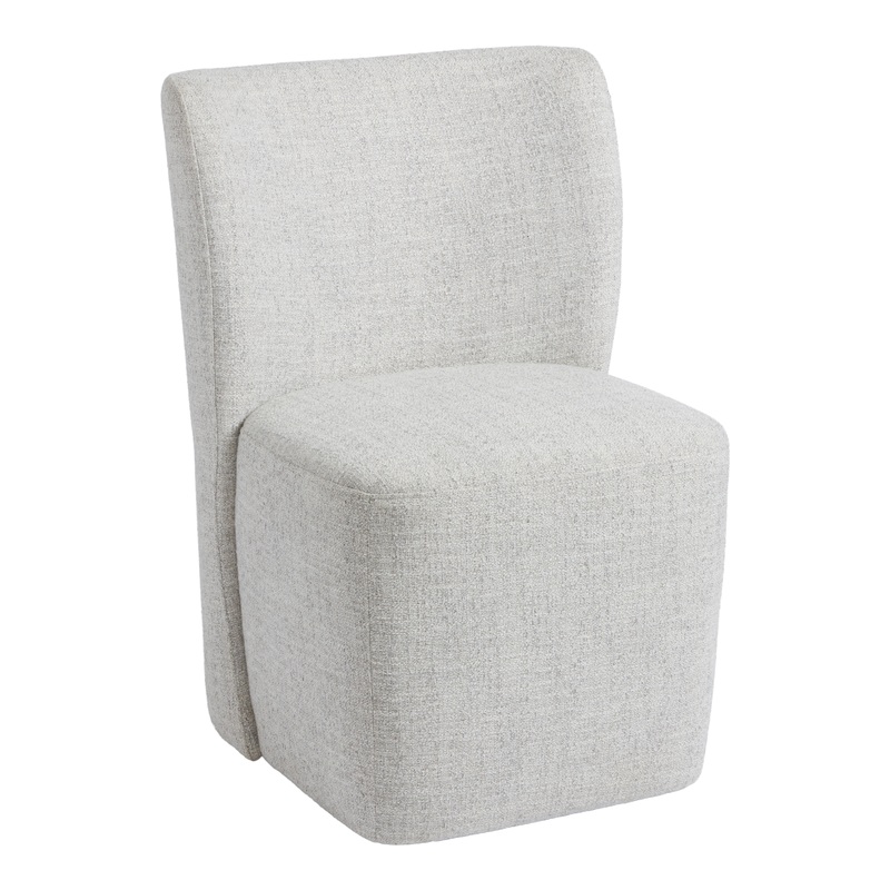 Saxon Upholstered Rolling Dining Chair