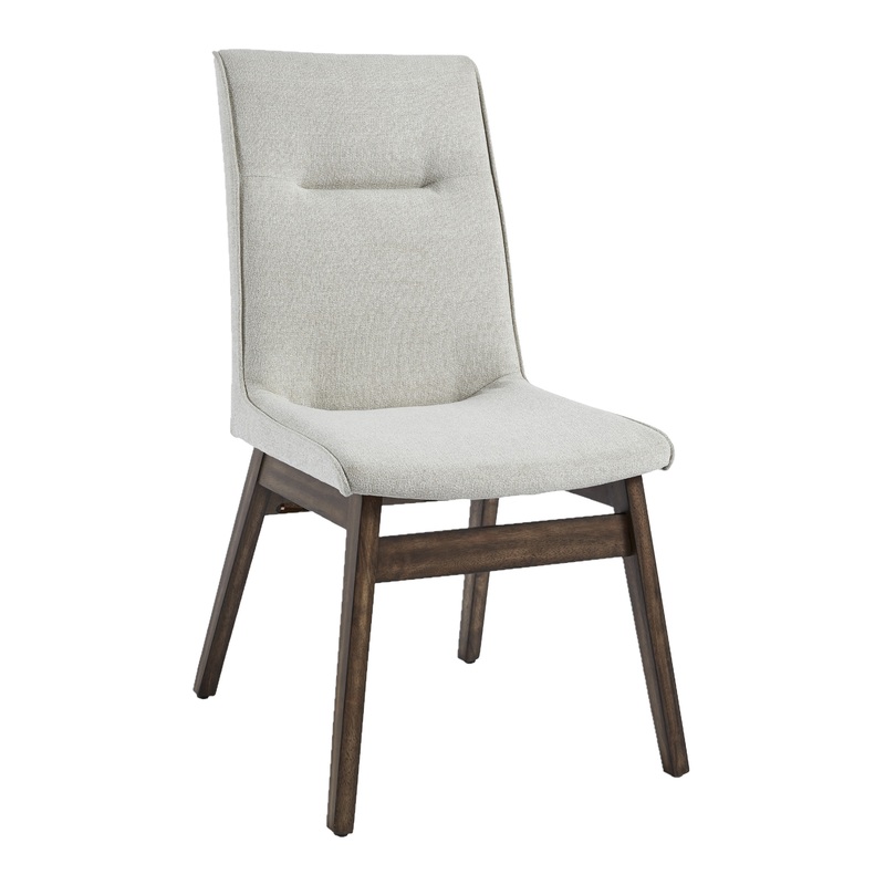 Sloane Eggshell Chenille Upholstered Dining Chair 2 Piece Set