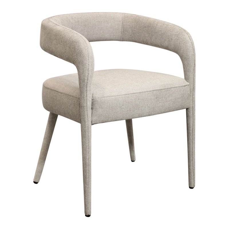 Trent Curved Open Back Upholstered Dining Chair 2 Piece Set