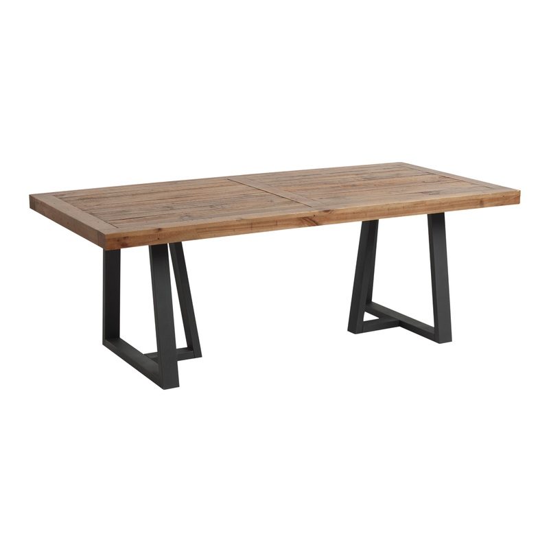 Alain Reclaimed Pine Wood Dining Table