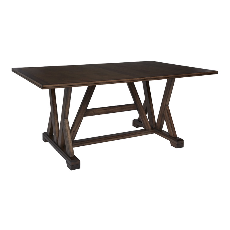 Sloane Walnut A Frame Trestle Dining Table
