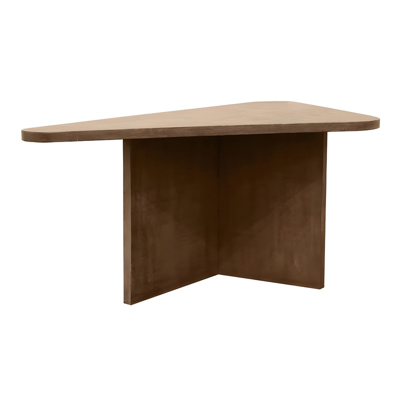 Trav Triangle Wood Coffee Dining Table