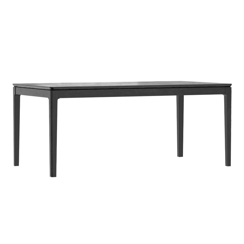 Solebay Vintage Black Wood Dining Table