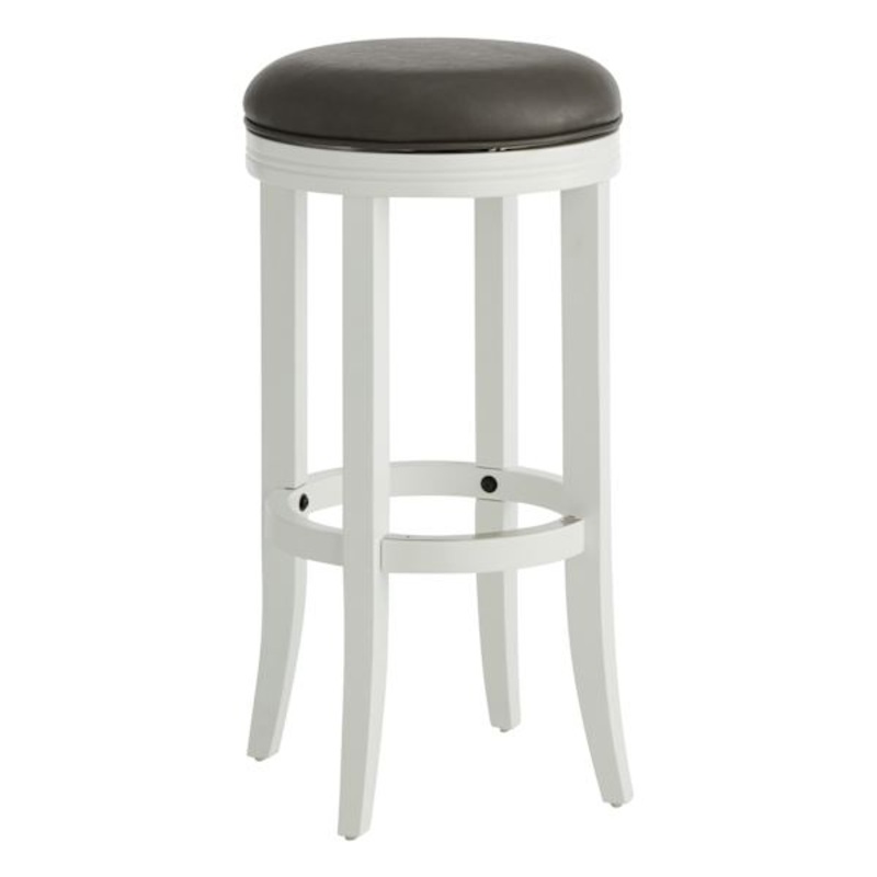 Victoria Backless Barstool, White