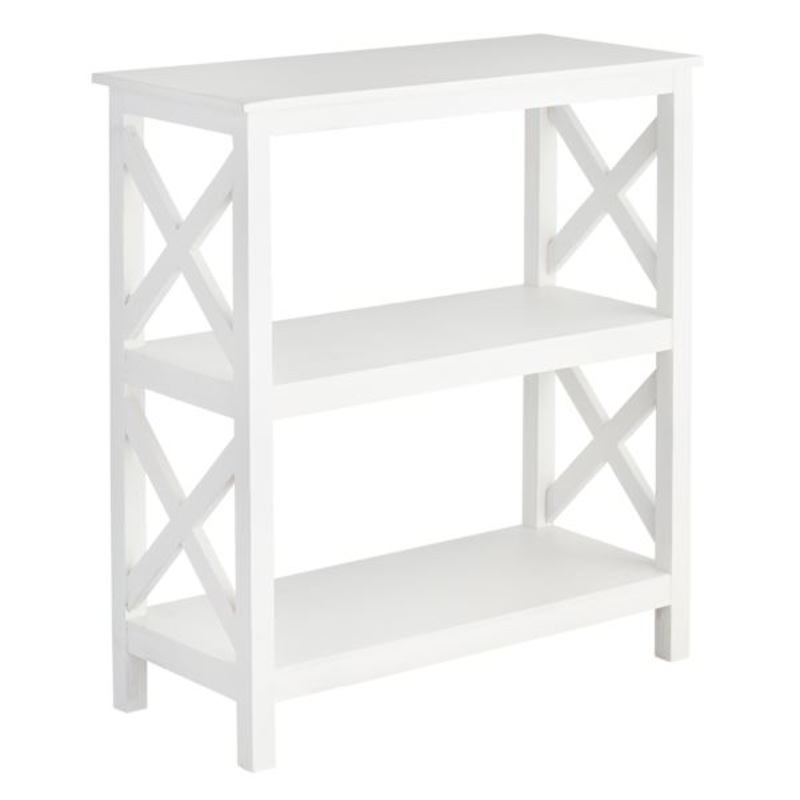 Xavier 3-Tier Bookshelf, White