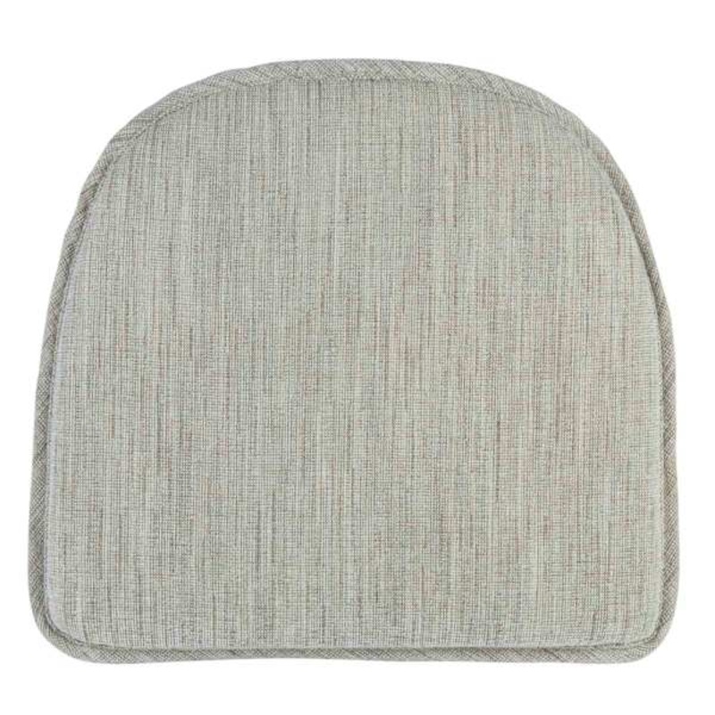 Salinger Tan Gripper Dining Chair Cushion with Non Skid Material