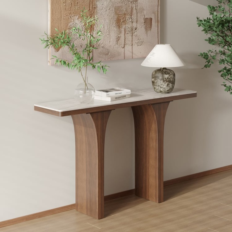 55″ Sintered Stone Top Console Table