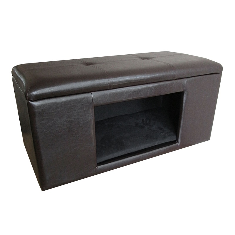 Stern Faux Leather Pet Bed Bench