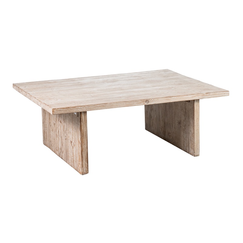 Tyne Aged White Reclaimed Pine Coffee Table