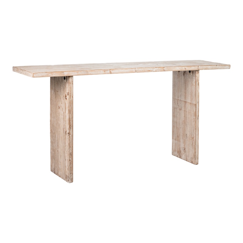 Tyne Aged White Reclaimed Pine Console Table