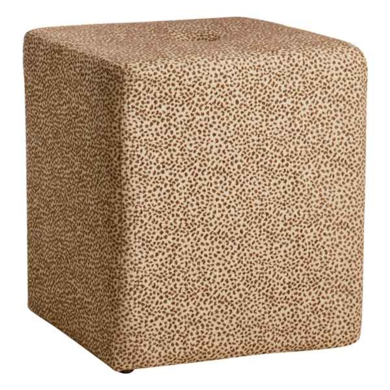 Spot Round Ottoman, Brown