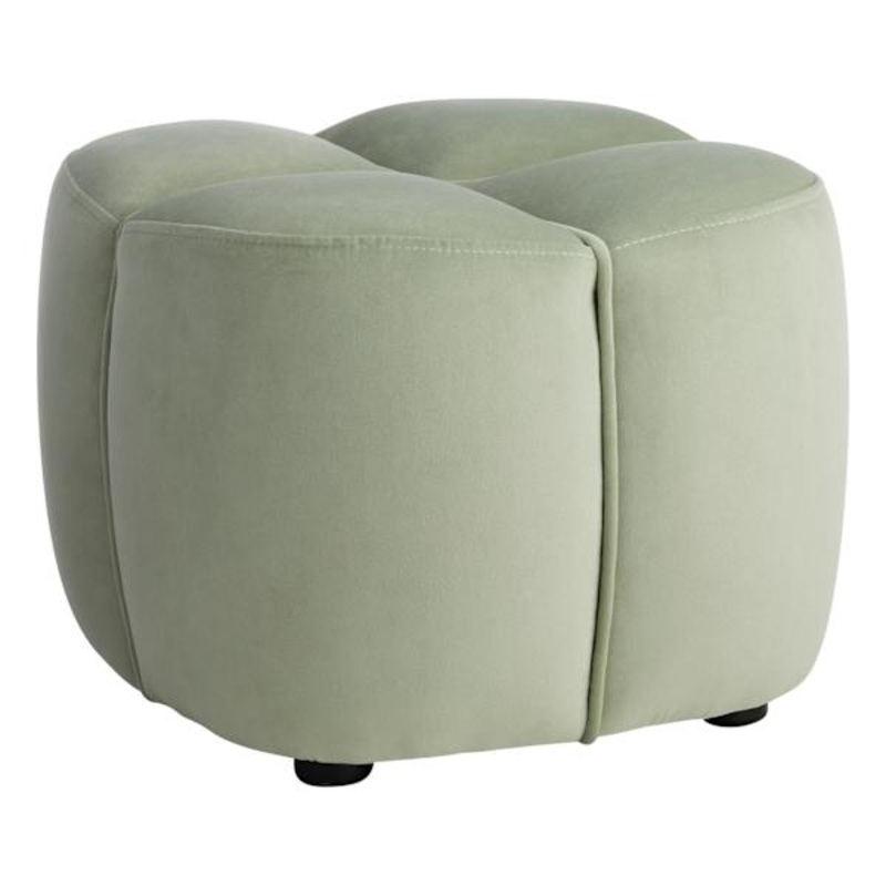 Tracey Boyd Petal-Like Shape Ottoman, Sage