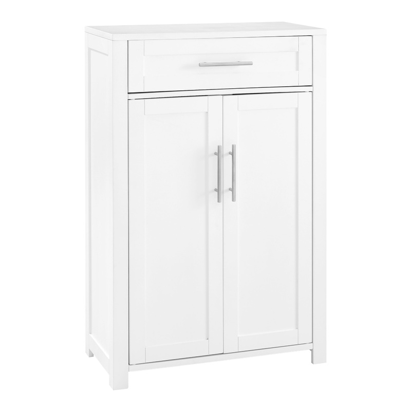 Windport White Storage Cabinet With Drawer