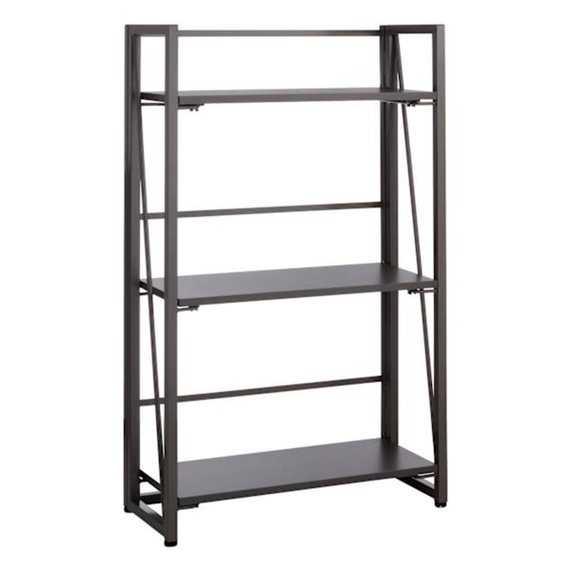 3-Tier Vienna Folding Bookshelf, Grey