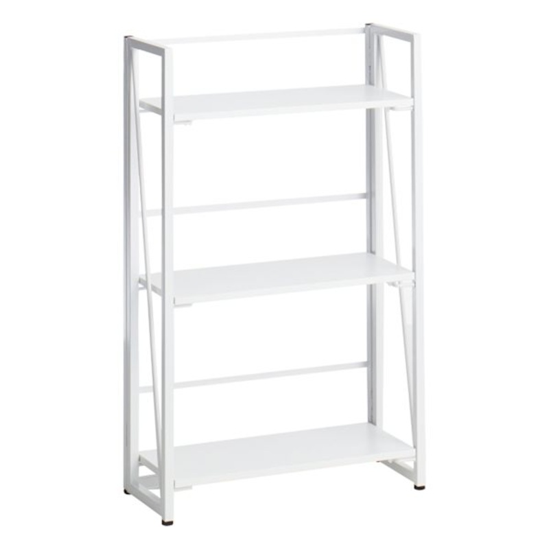 3-Tier Vienna Folding Bookshelf, White
