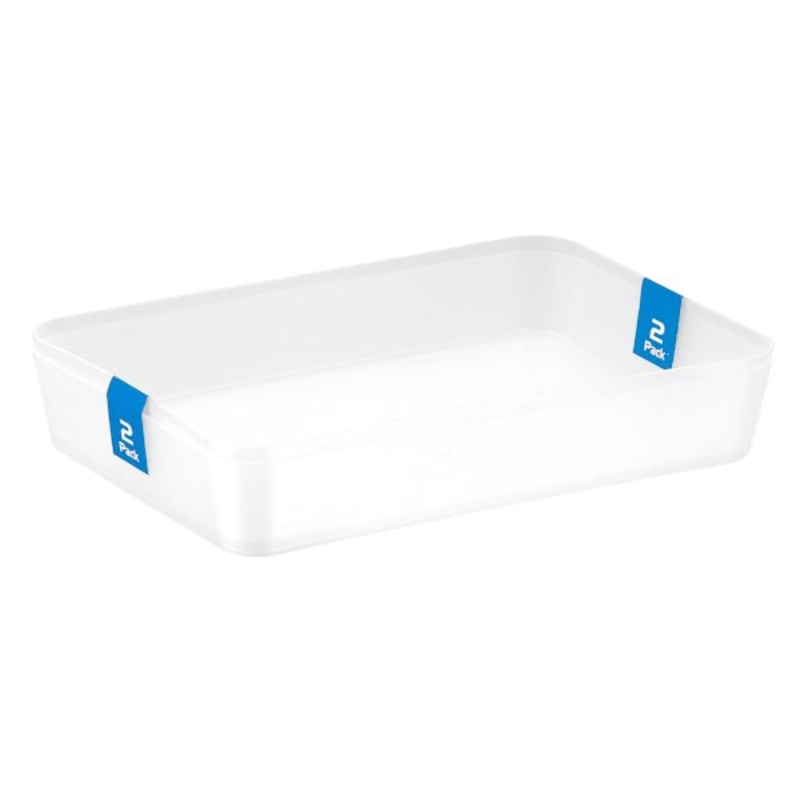2-Pack Clear Basic Trend Drawer Organizer