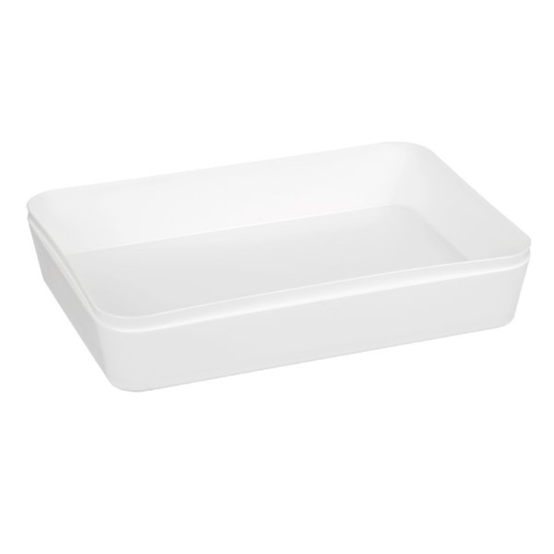 2-Pack Drawer Organizer, White