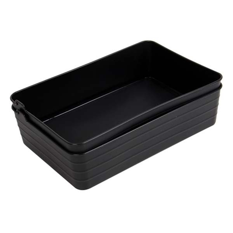 2-Pack Sort Storage Bin, Black