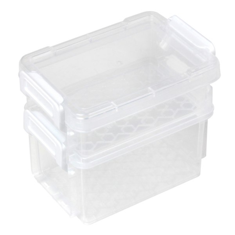 2-Piece Clear Storage Box Set