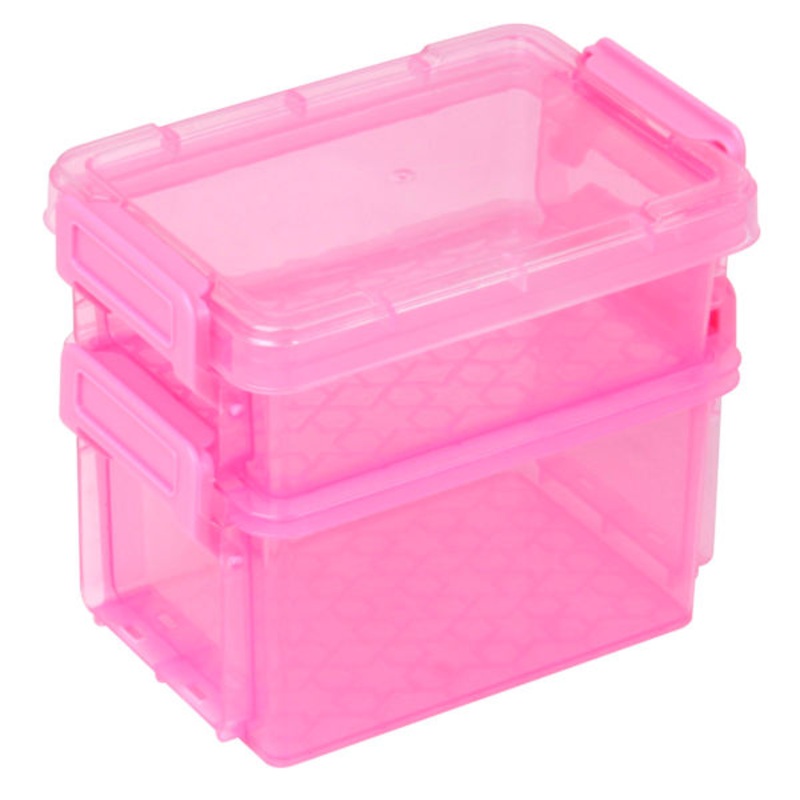 2-Piece Pink Storage Box Set