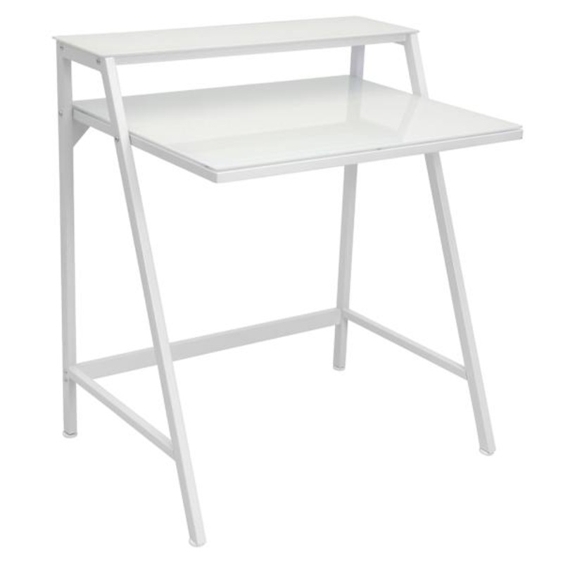 2-Tier Lola Desk, White