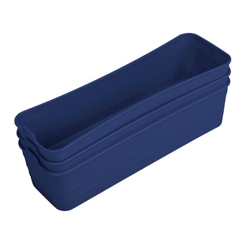 3-Pack Storage Sort Bin, Blue