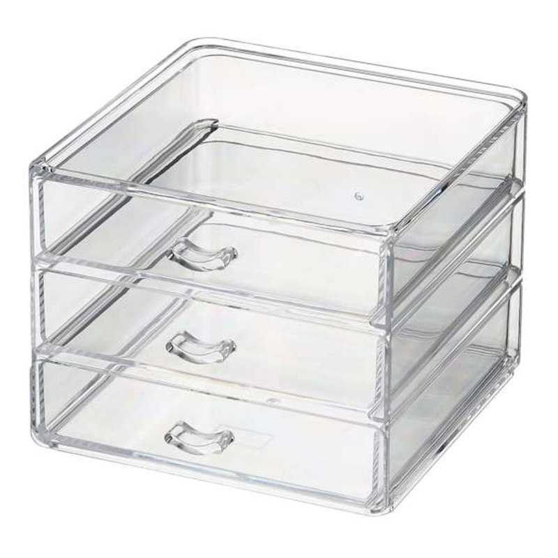 3-Tier Square Drawer Box with U-Shaped Handles