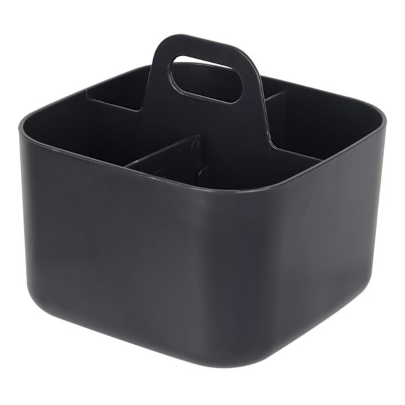 4-Compartment Office Caddy Organizer, Black