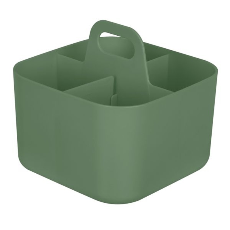 4-Compartment Office Caddy Organizer, Sage Green