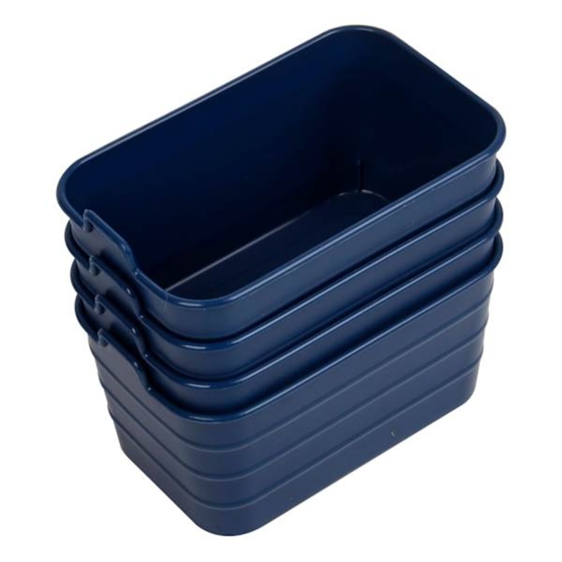 4-Pack Storage Sort Bin, Black