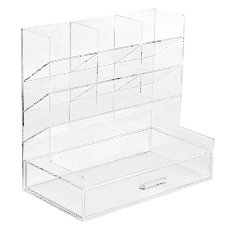 Acrylic Divided Desk Organizer