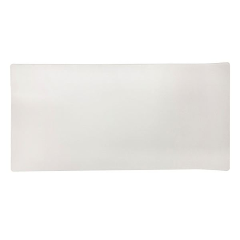 White Faux Leather Desk Pad, 31×15.5