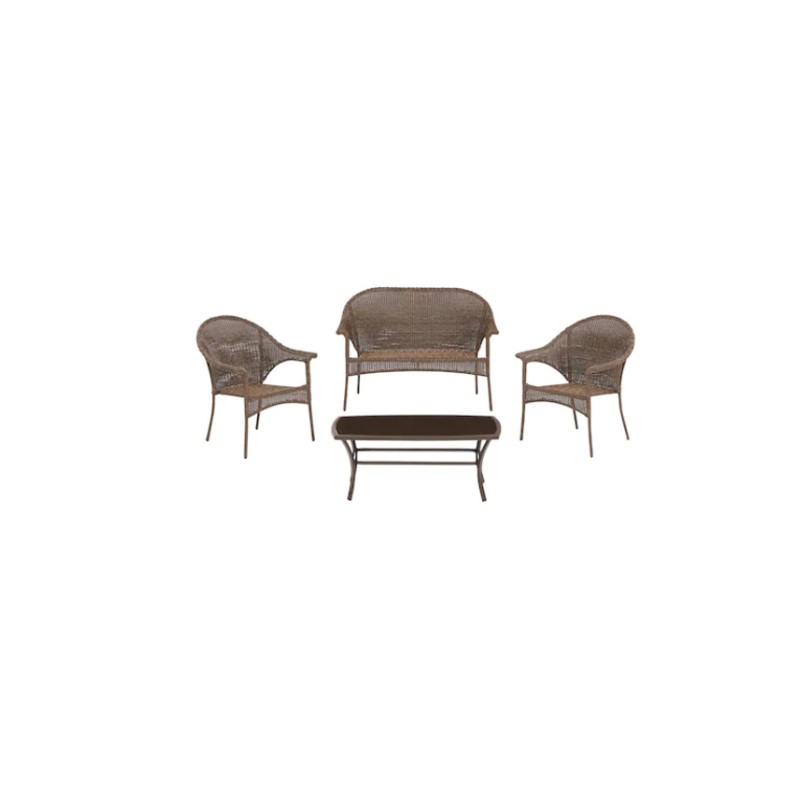 STYLE SELECTIONS Valleydale 4-Piece Patio Conversation Set