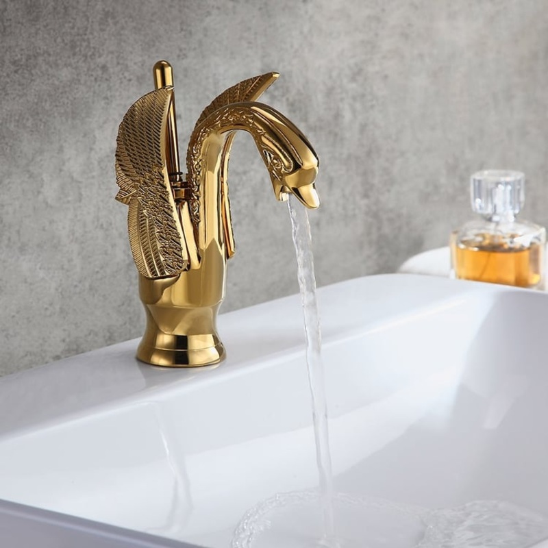 Swan Classic Style 1-Hole Solid Brass Bathroom Sink Faucet