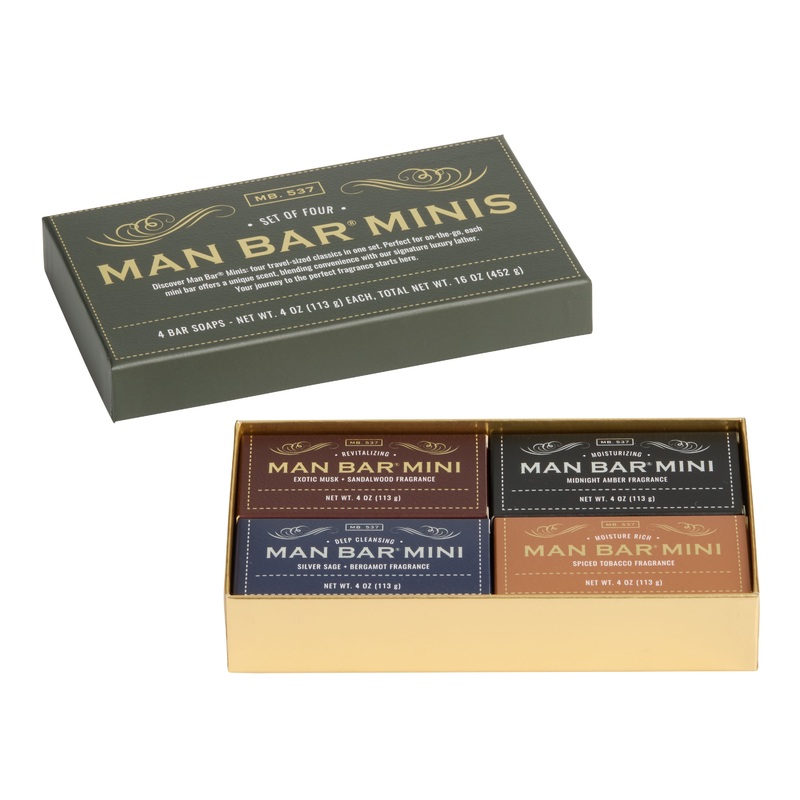SF Soap Co. Mini Man Bar Soap Gift Set 4 Piece