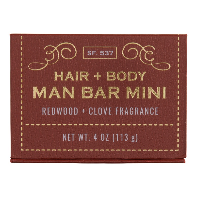 SF Soap Co. Redwood & Clove Mini Man Bar Soap