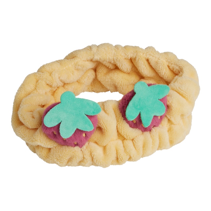Strawberry Plush Spa Headband