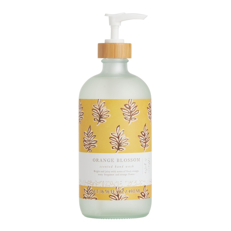 A&G Block Print Orange Blossom Liquid Hand Soap