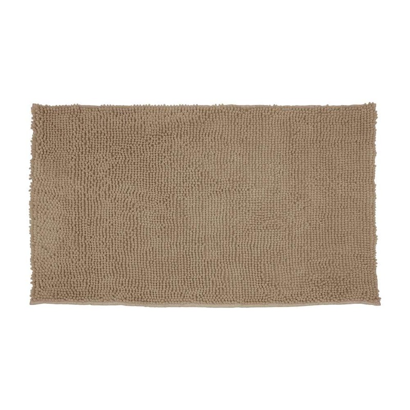 Resort Collection Plush Shag Chenille Linen 17 in. x 24 in. Bath Rug YMB001935