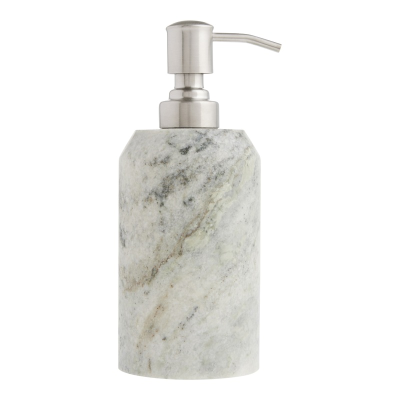Toronto Brown Marble Liquid Soap Dispenser