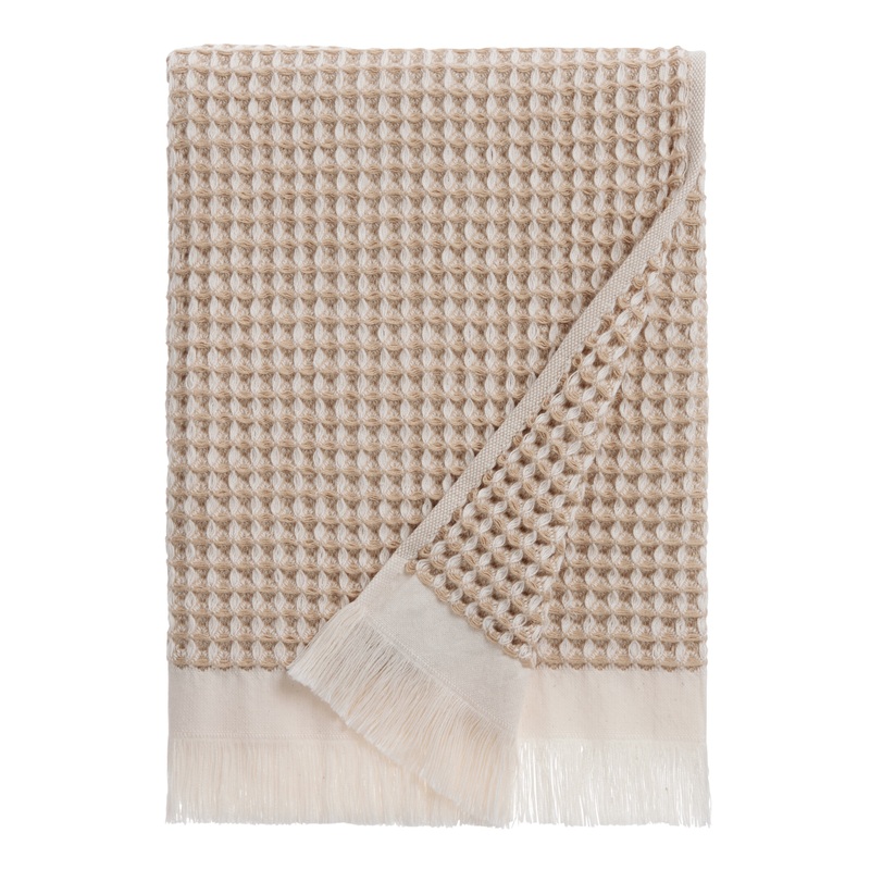 Two Tone Waffle Weave Cotton Bath Towel