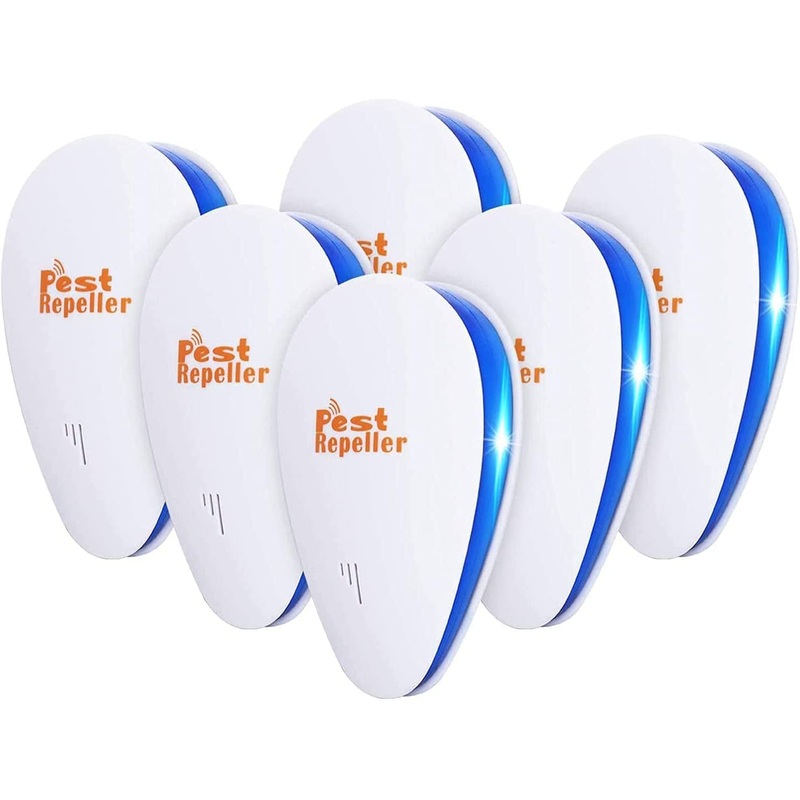 Bocianelli Ultrasonic Pest Repeller 6 Packs, Electronic Indoor Pest Repellent Plug