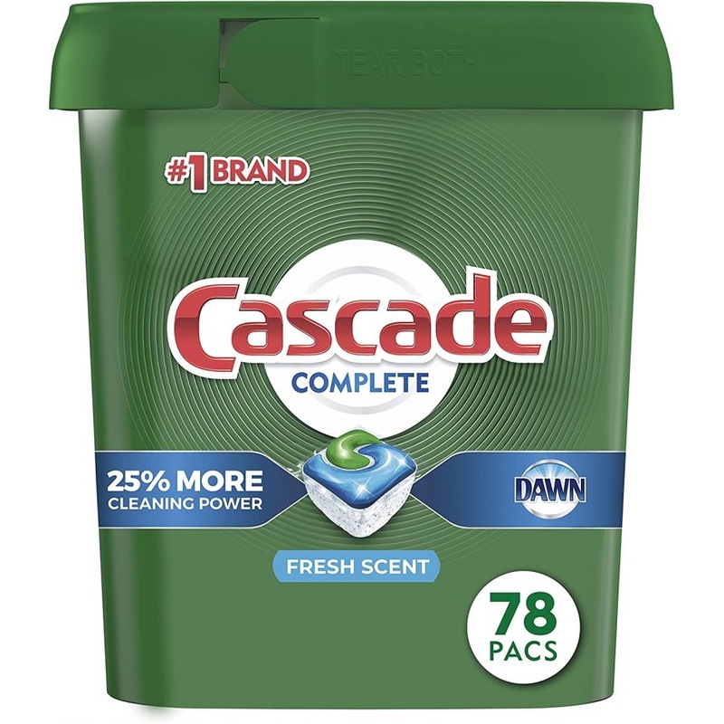 Cascade Complete Dishwasher  Pods, 78 Count (Packaging May Vary)