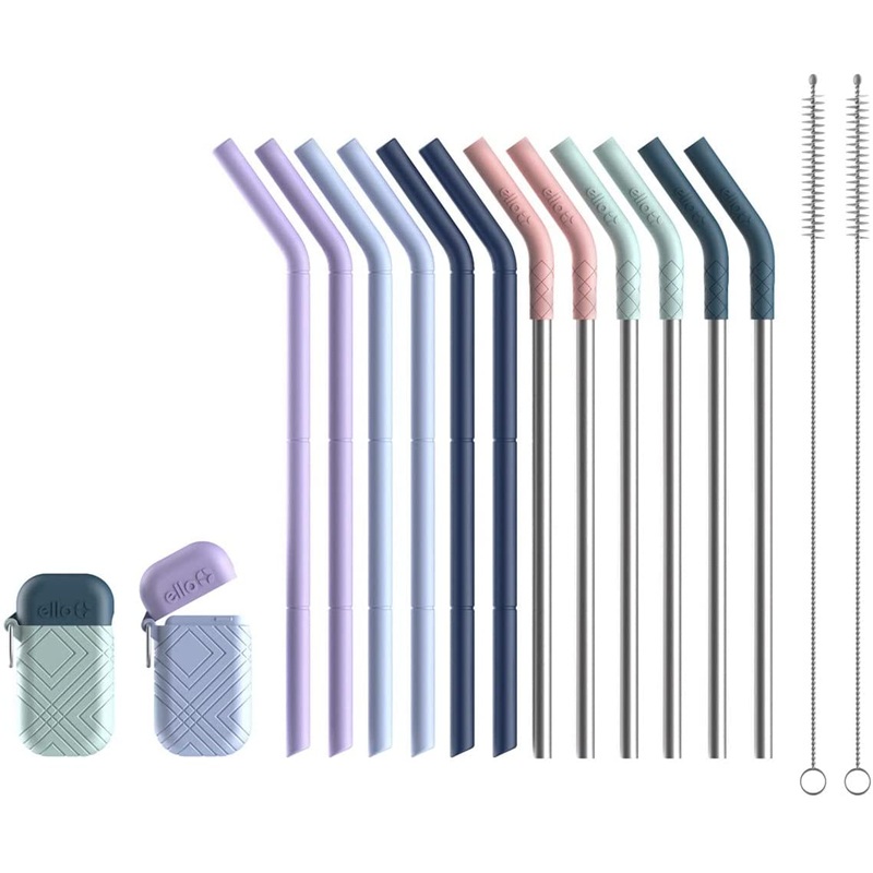 Ello 16-Piece Reusable Straws Set