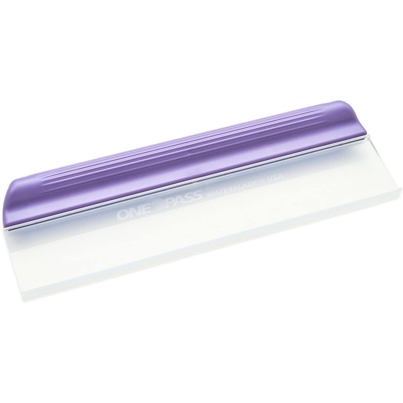 One Pass Classic 12 Waterblade Silicone T-Bar Squeegee Purple